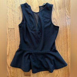 Express Black Peplum Tank Top